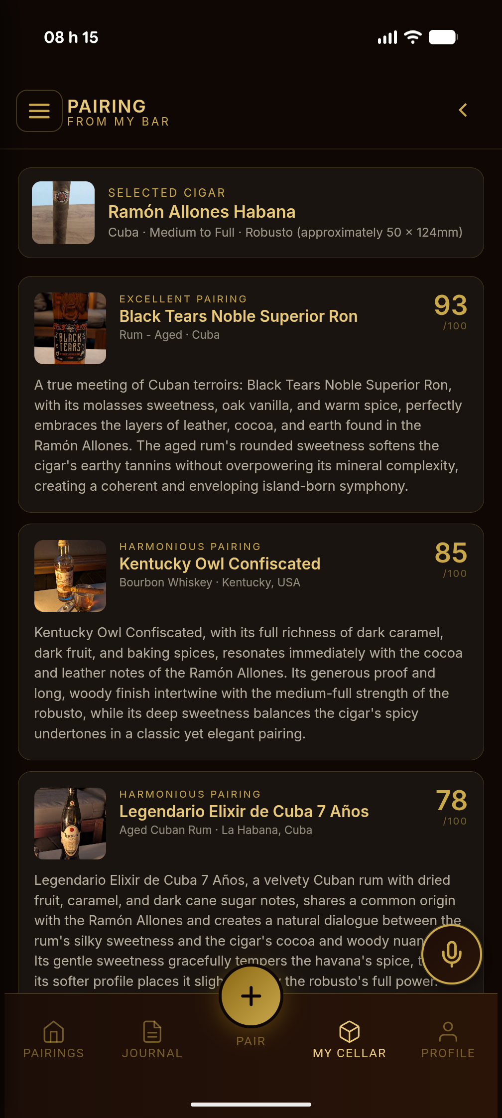 Bar Pairing